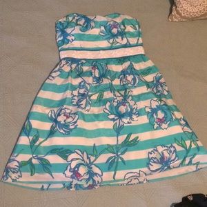 Lilly Pulitzer 🌷floral/stripe 🌷dress